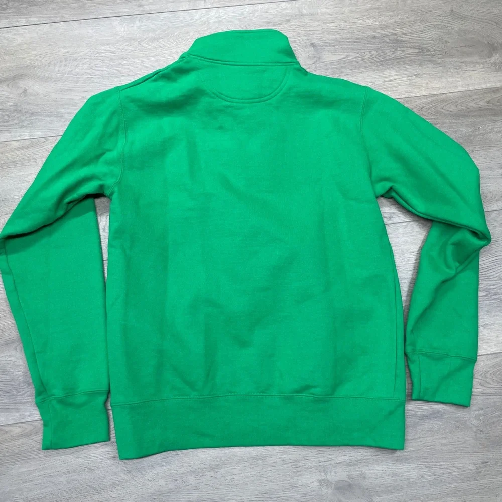 Champion Notre Dame Quarter Zip Mens Small Green Fighting Irish Sweatshirt FAIR
